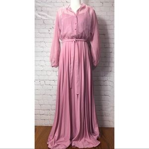 EUC Acclaim Seymour Levy Vintage 70s Maxi Dress S